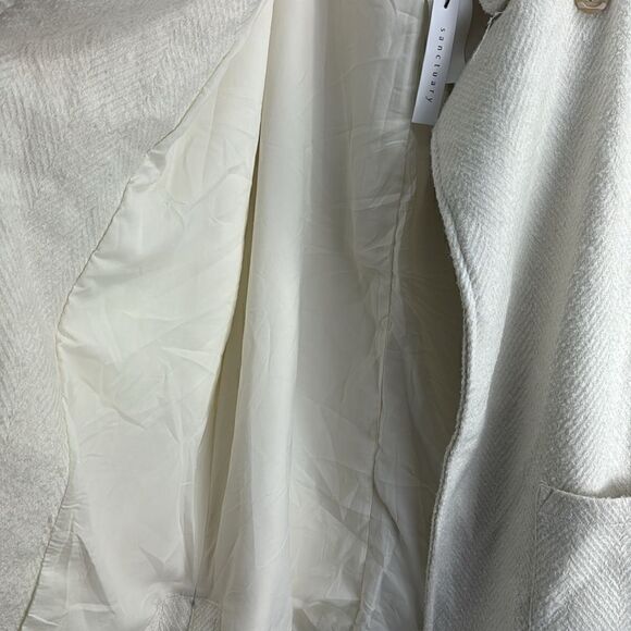 Sanctuary Cocoon Wrap Coat- Creme- Size Small- NWT - Picture 9 of 15